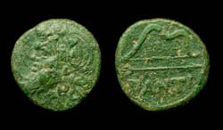 Panticapaeum, Old Satyr, Scythian Bow & Arrow reverse, ca. 325-310 B.C.